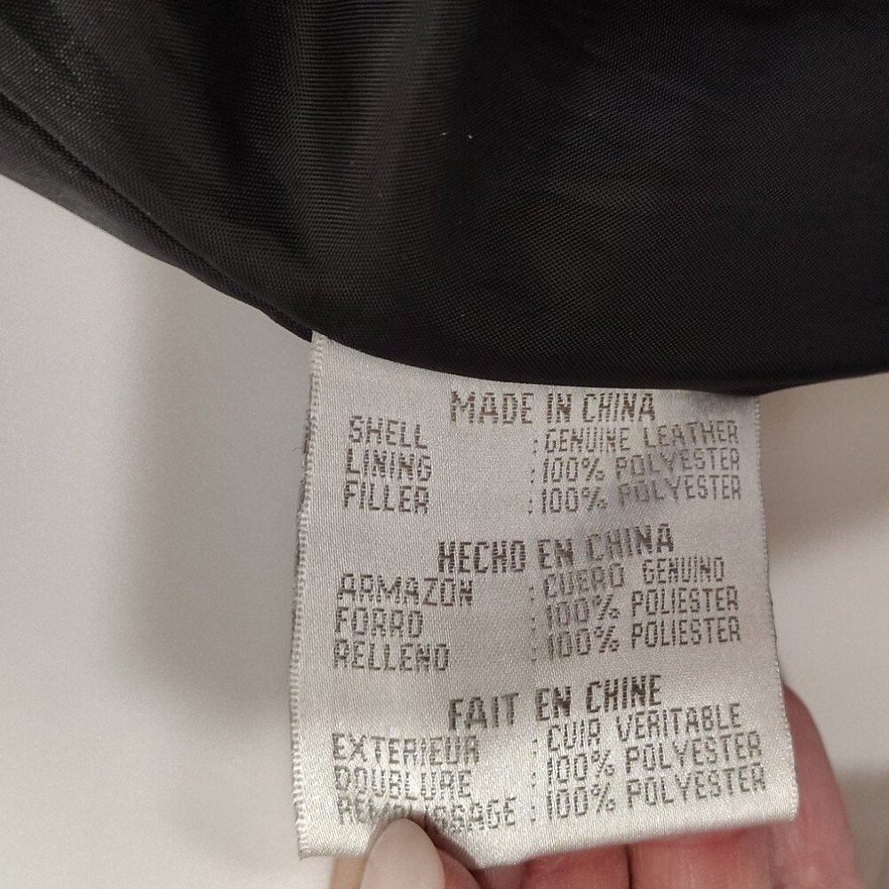 Ladies Studio C Button Down Soft Black Leather Co… - image 6